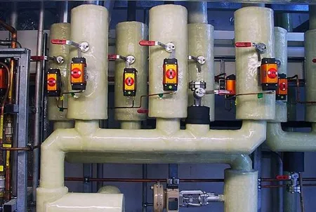 Industrial pipework and vessels finished with FiberTec