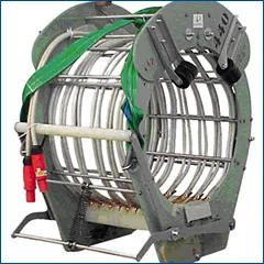 Induction heating clamp coil